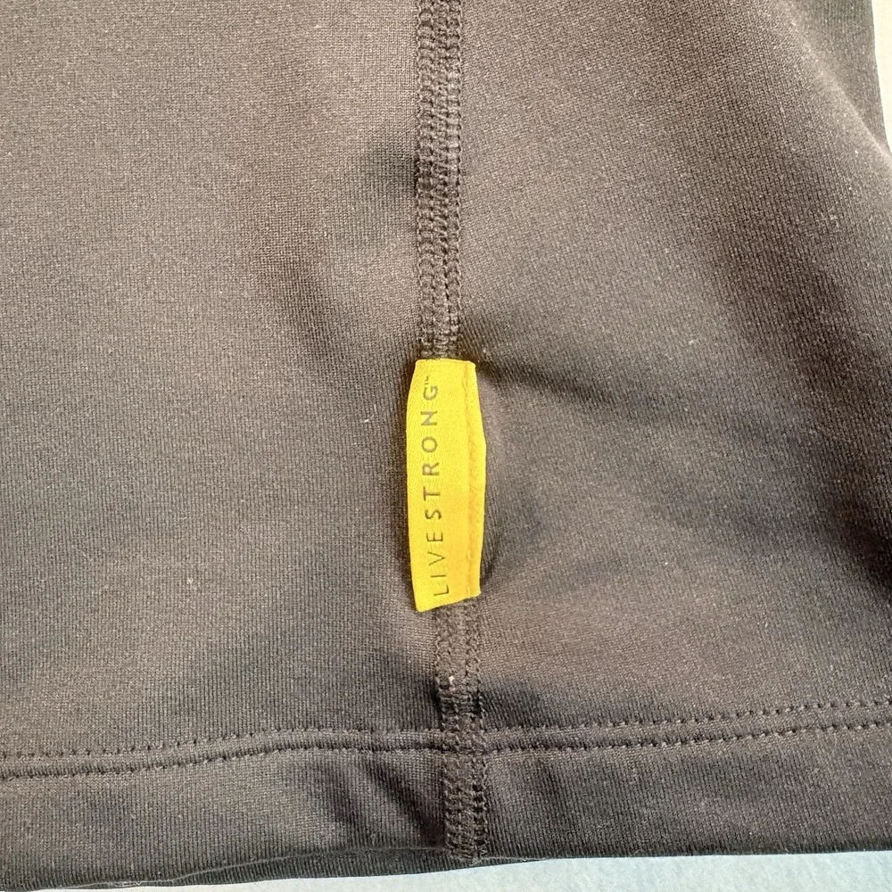 Nike Pro Combat Womens Small Black Live Strong Compression 1/4 Zip Pullover
